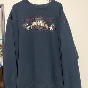 Vintage poker sweatshirt